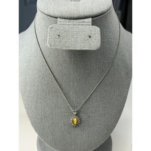 Vintage 14k HGE IFC Tigers Eye Necklace